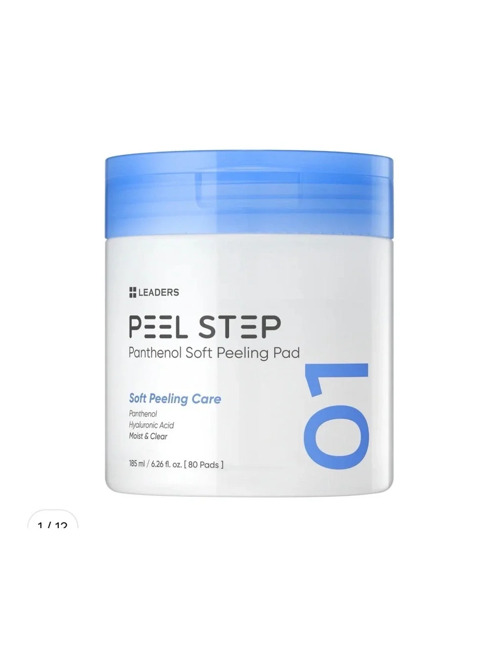 Leaders Peel Step Panthenol Soft Peeling Pad - 80 Pads, 185 ml
